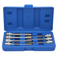 7tlg. 3/8"-Bit-Satz 1/8-3/8 Hex Verlängerung lang