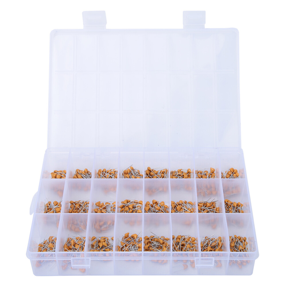 840Pcs 24 Values 0.1Uf 47Nf Ceramic Capacitor Assortment Kit 323163197494