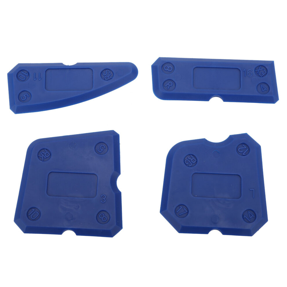 4Pcs Silicone Caulk Tools Kit Scraper Sealant Grout Finishing 323163199634