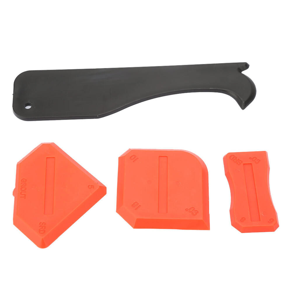 4Pcs Caulk Tools Kit Silicone Sealant Remover Shovel (Red) 323163199658