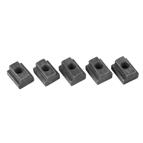 5x Schwarzoxidierte M6 T-Mutter 8.8 Kohlenstoffstahl 2