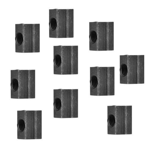 10x M8 T-Nut Schwarzoxid 8.8 2
