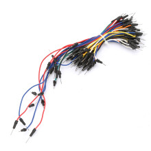 65x Mehrfarbige lötfreie Steckbrett-Jumper-Kabel