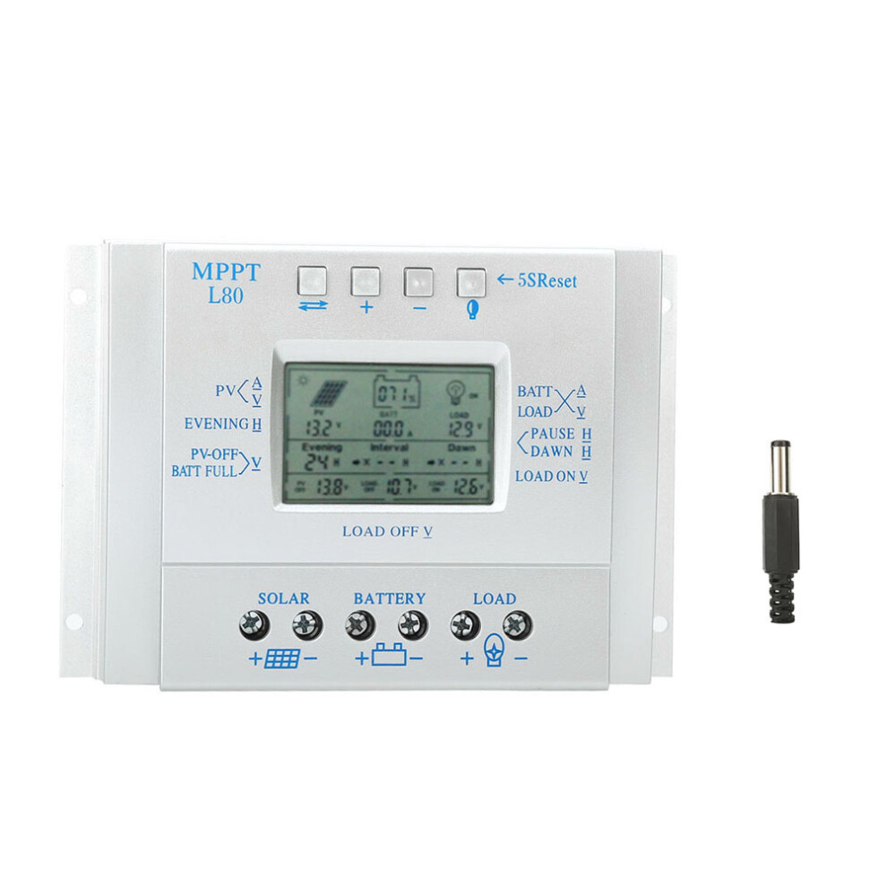 80A Lcd Pwm Solar Mppt Charge Controller 12V/24V 323163202051