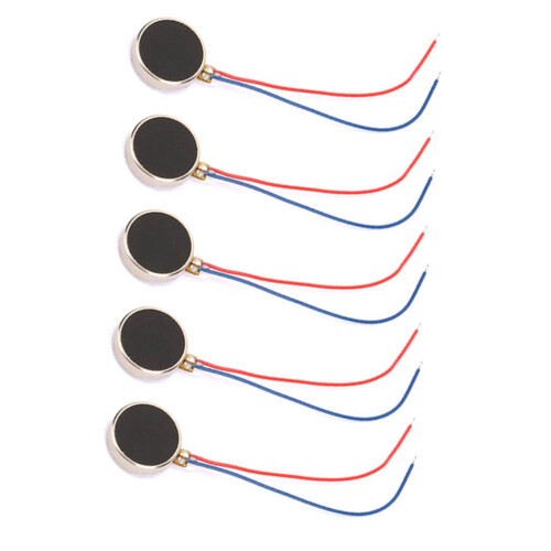 5x DC 3V 80mA Vibrations-Mikromotor 10x2mm 2