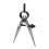 45# Stahl Zirkel-Teiler-Messschieber 75mm gehärtet 1