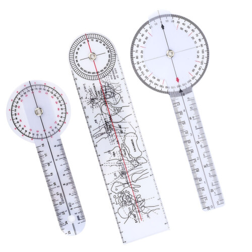 3x Winkelmesser 6/8/10 Zoll Medizinisch Spinal Goniometer 2