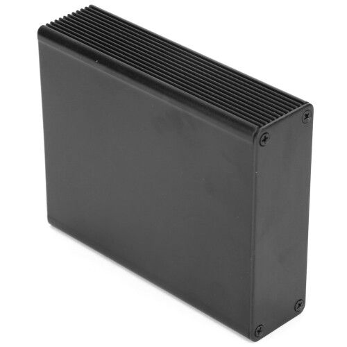 Schwarzes Aluminium-PCB-Gerätegehäuse Elektronik-Projektkasten 2
