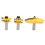 3x 1/2" Ogee Router-Fräser Set 1