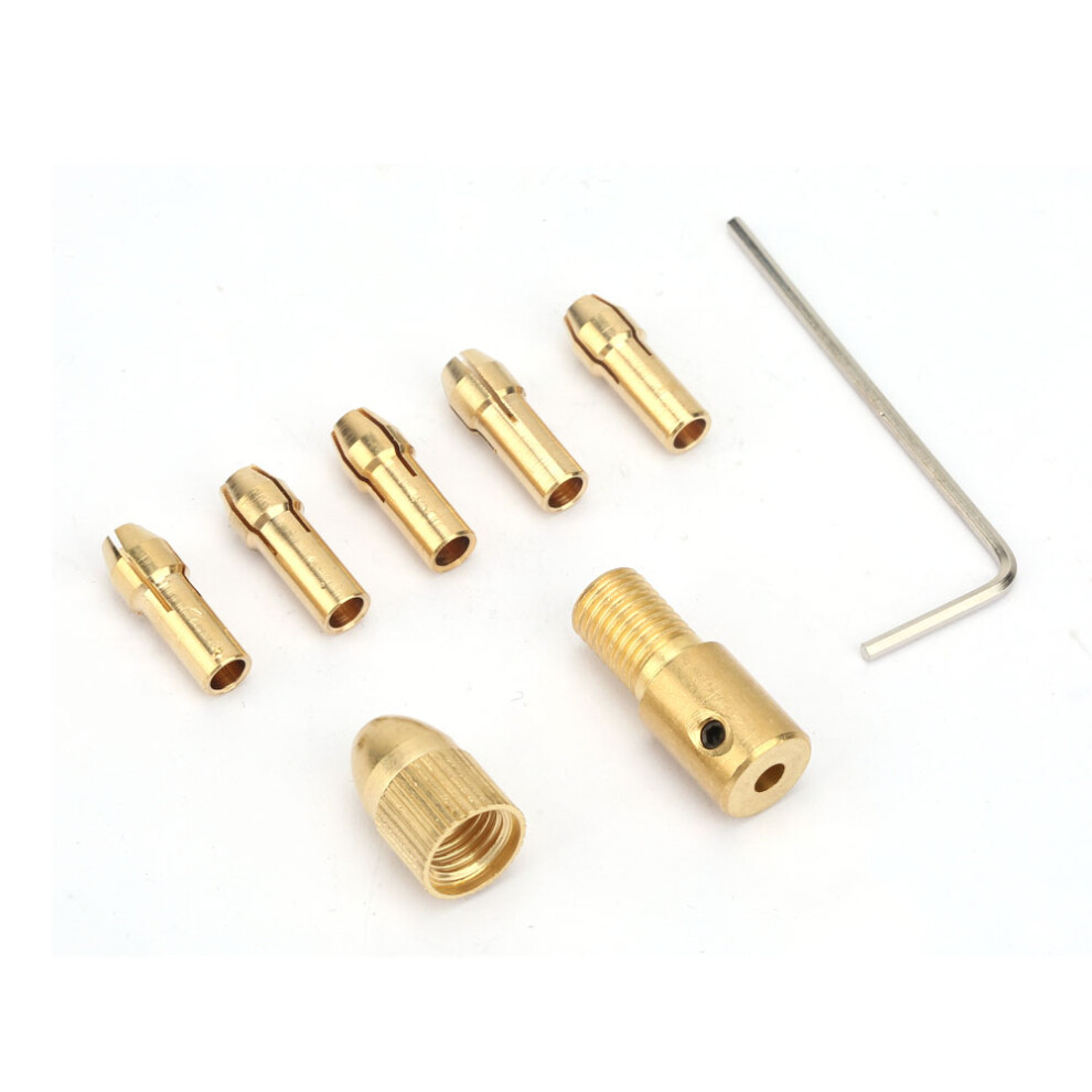 7 Pcs 0.5-3Mm Electric Drill Bit Collet Micro Twist Adapter (3.17Mm) 323163213347