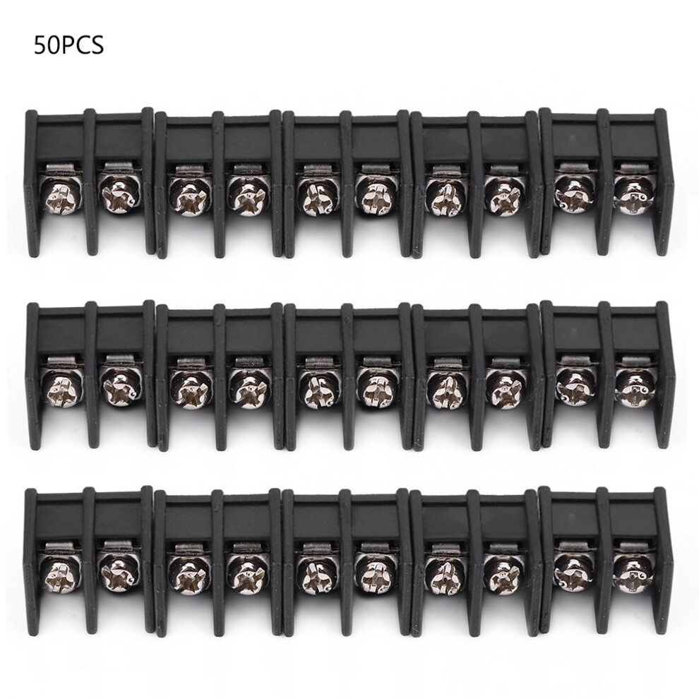 50Pcs 2-Pin 7.62Mm Circuit Board Terminal Blocks Connector 323163202815