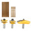 3x 1/2" Ogee Router-Fräser Set 5