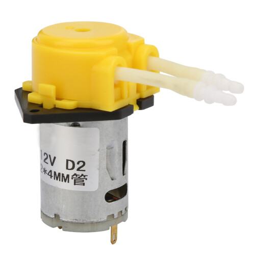 DC12V Gelbe Mikrowasserperistaltikpumpe 2x4mm