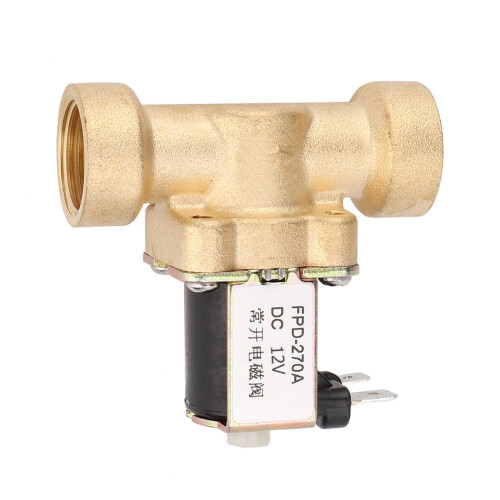 G1/2" Normaler Offener Messing Magnetventil DC12V 2