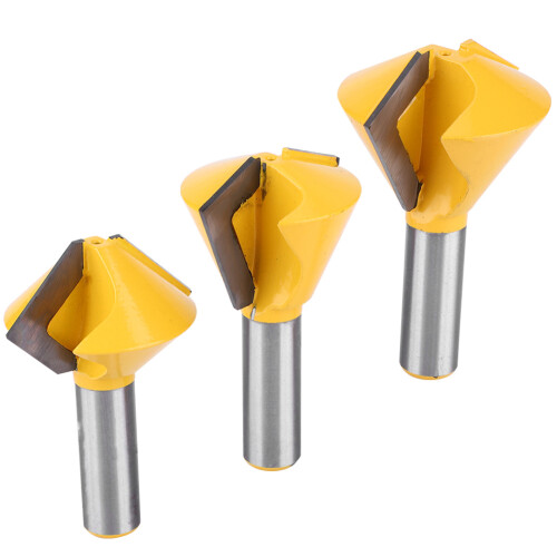 3x 1/2" Schäfte Vogelmaul-Fräser für Holz 1
