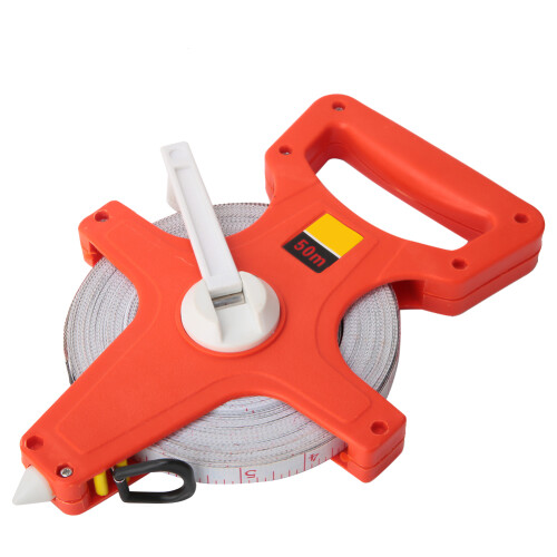 50m Thickened Hand Plastic Open Reel Tape Measure Measuring Ruler Tool 2