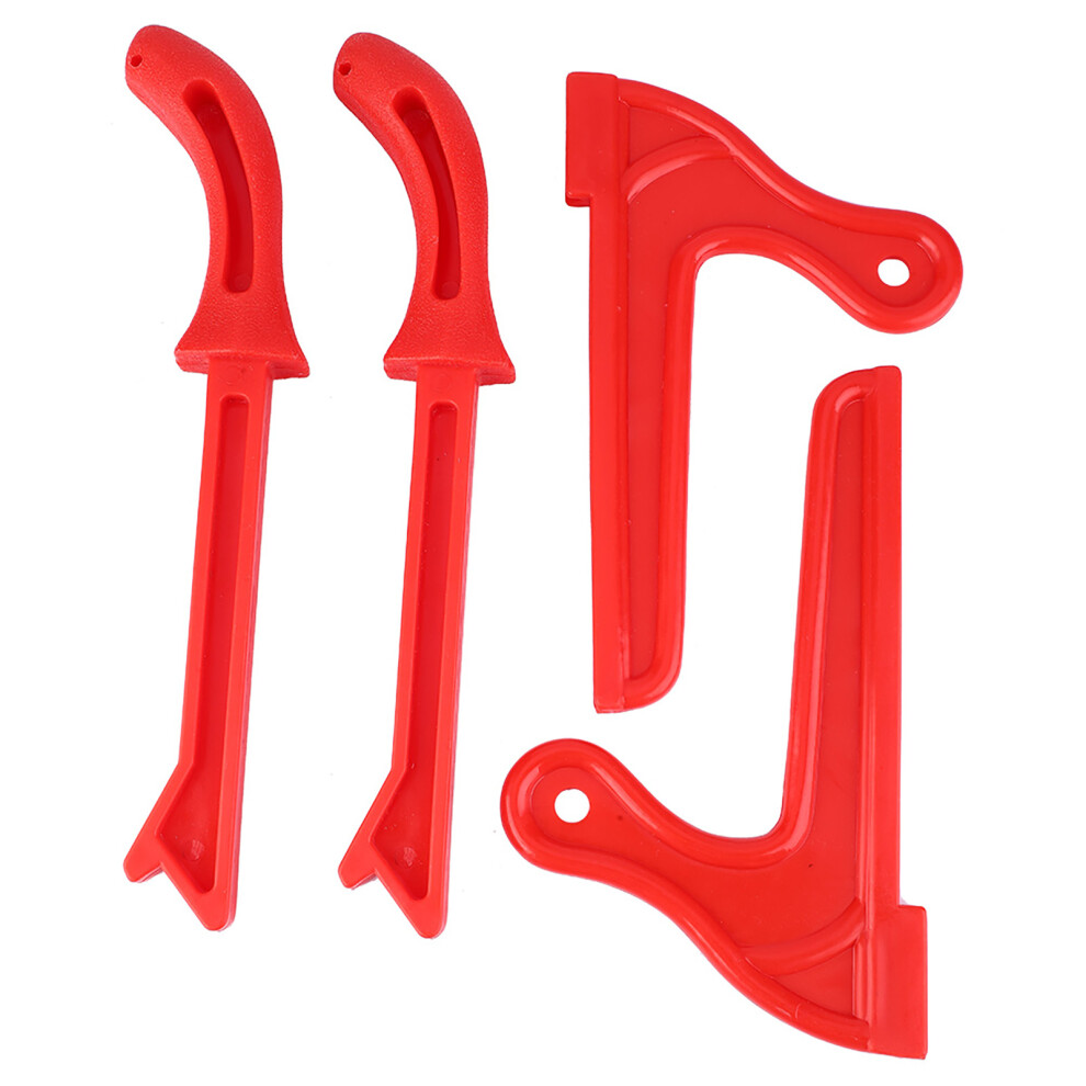 4Pcs Safety Plastic Hand Saw Push Sticks Red 323163210667