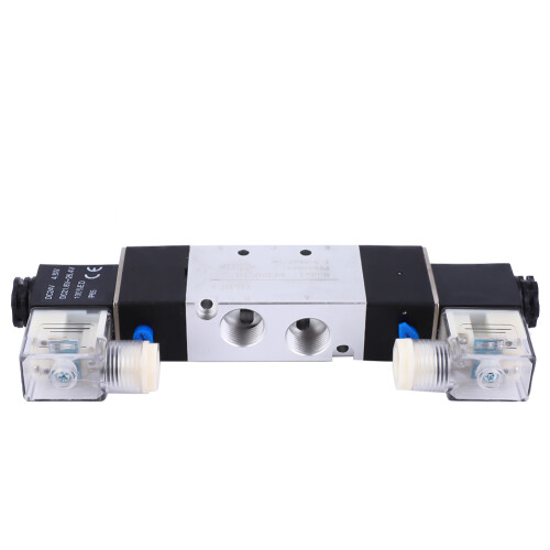 4V320-10 3/8" Einlass 1/4" Auslass Magnetventil 2P 5-Polig DC24V 2