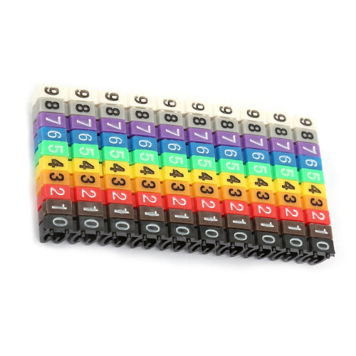 Digitale Drahtbeschriftungsröhren, 100 Stk, 2.5mm² 2