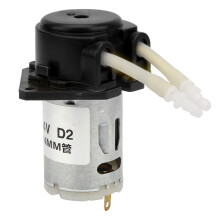D-2 Peristaltikpumpe 2x4mm DC 24V für Labor (Schwarz)