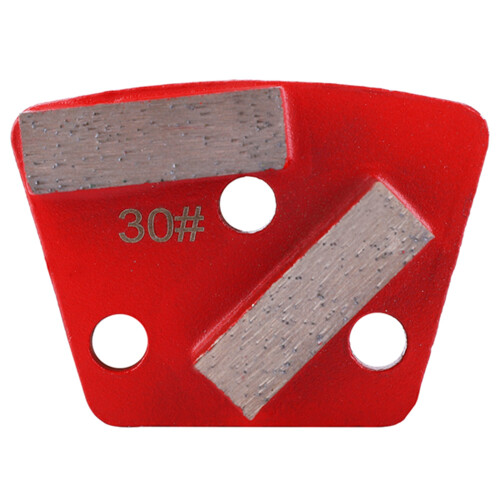 3x Trapez-Diamantschleifpad #30 Körnung Metallbindung