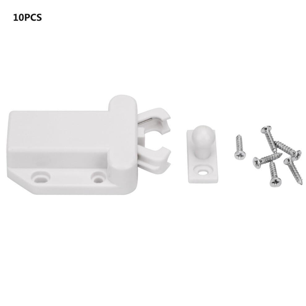 10Pcs Durable White Beetle Shape Cabinet Door Rebounder 323163220352