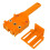 Plastik-Handlochbohrer (Orange) 1