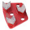 3x Trapezoid Diamant-Schleifpad #30 Korn Metallbindung 2