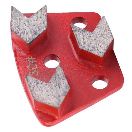 3x Trapezoid Diamant-Schleifpad #30 Korn Metallbindung 1