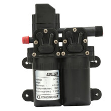 Doppelansaugung 12V 100W Selbstansaugende Membranpumpe Schwarz
