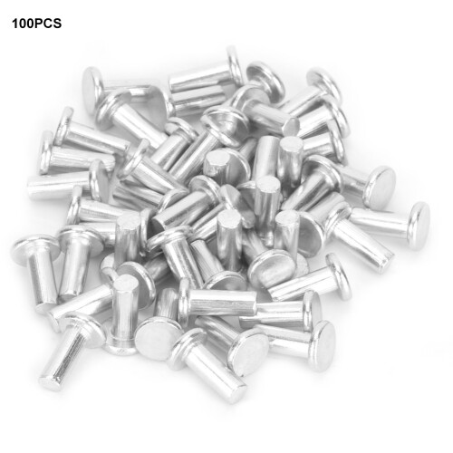 100x M4 Aluminium-Nietmuttern flach M4*16