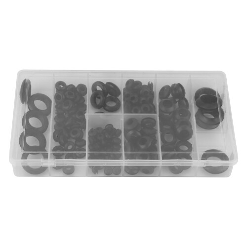 180 Stk Gummi-Einlagebüchsen Set 8 Größen für Kabel 1