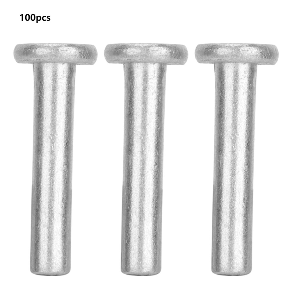 100Pcs M4 Flat Head Aluminum Rivet M4*25 323163230375