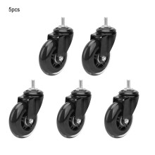 5pcs 3 Inch Swivel Caster Office Chair PU Wheel