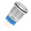 20x 22mm Edelstahl-Taster-Schalter Blau 2
