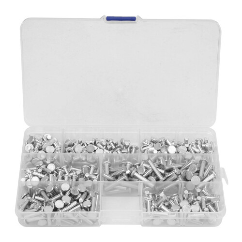 350 Stk M4 Aluminium-Niet-Kit 4-20mm