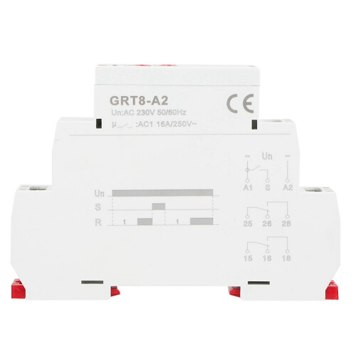 Din-Schienen-Zeitrele GRT8-A2, AC 230V