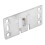 2x Edelstahl-Schieberolle 75x38mm für Schrank 2