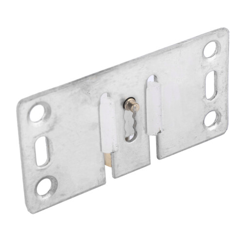 2x Edelstahl-Schieberolle 75x38mm für Schrank 1