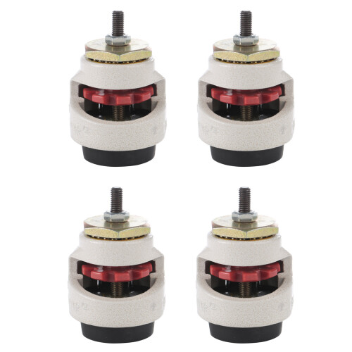 4x Schwerlast-Levelierrollen mit Gewindestift