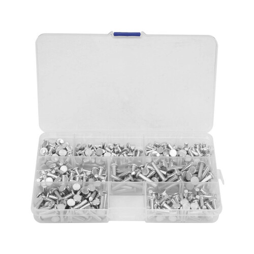 350 Stk M4 Aluminium-Niet-Kit 4-20mm 1