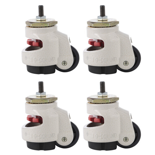 4x Schwerlast-Levelierrollen mit Gewindestift 1
