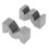 2x Präzisions-Kohlenstahl-V-Block M Typ 50mm 4