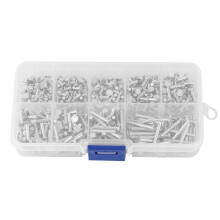 450 Stk. M2.5 Flachkopf-Aluminiumnieten 3-20mm