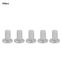 100 Stk M2.5*3/4/5mm Flachkopf-Aluminiumnieten (M2.5*4)