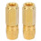 2PCS Flat Nozzle Grease Gun Fitting Accessories(Gold) 4