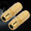 2PCS Flat Nozzle Grease Gun Fitting Accessories(Gold) 3