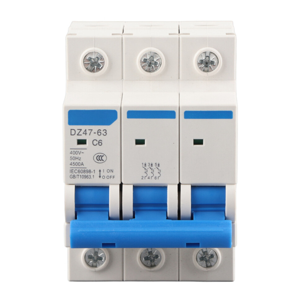 Ac 400V 3P Mcb Dz47-63 6A 323163235851