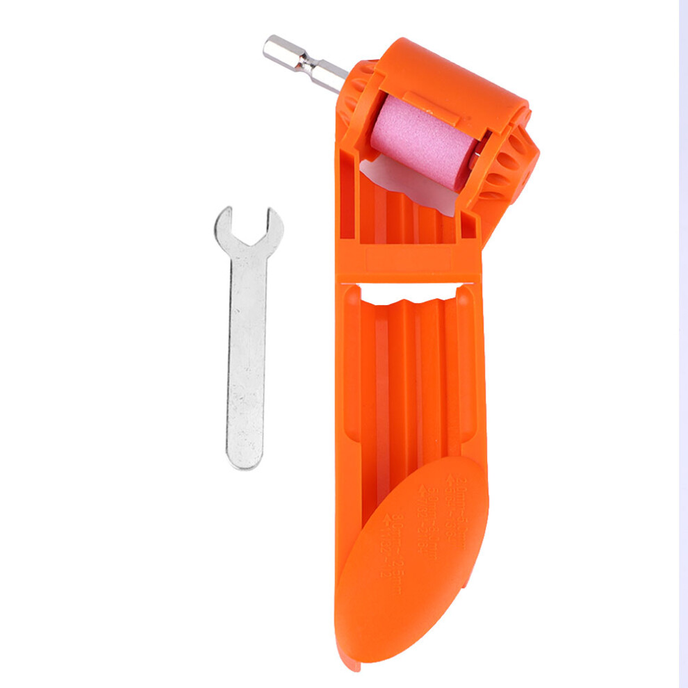 Orange Portable Drill Bit Sharpener Corundum Grinding Wheel 323163222783