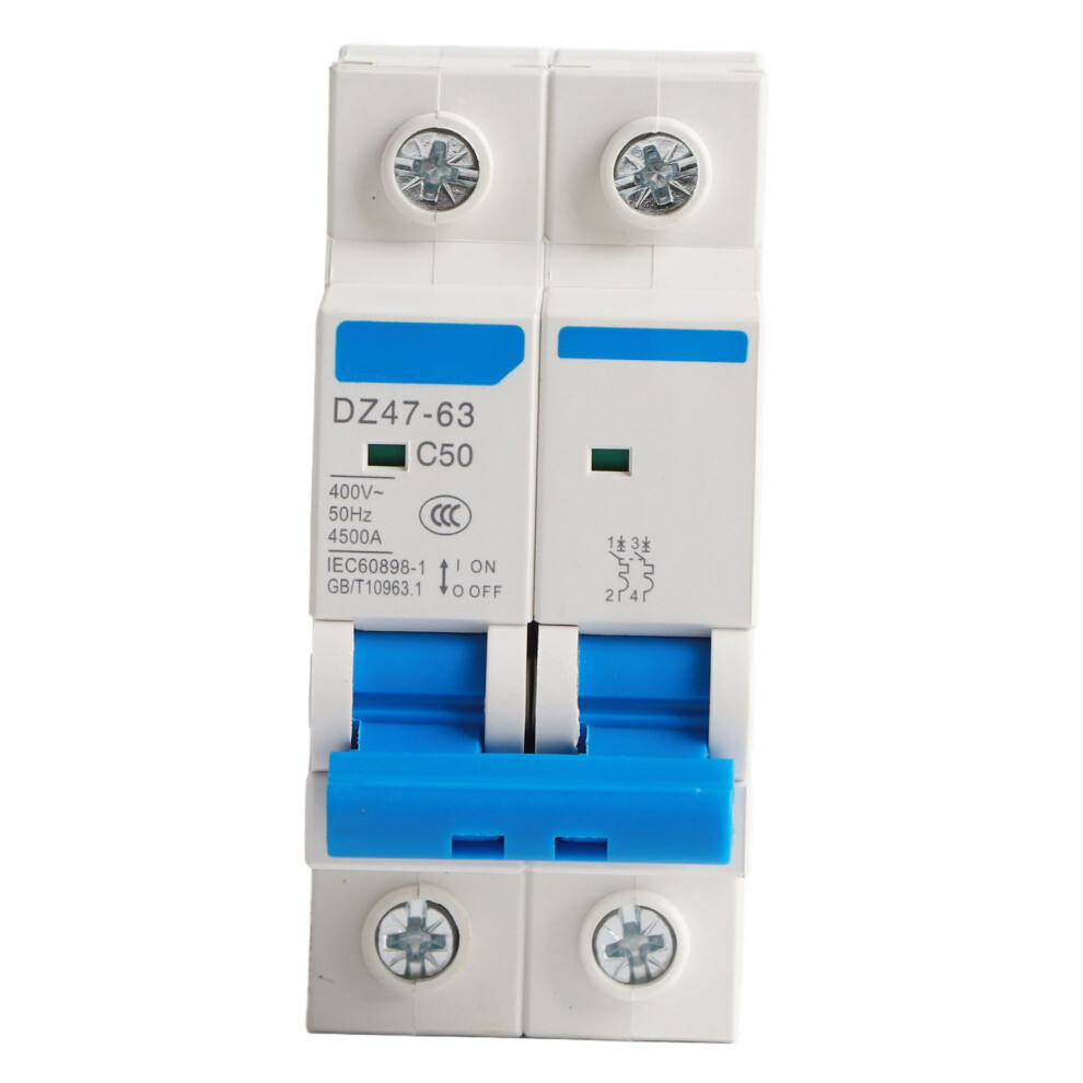Dz47-63 2P Miniature Circuit Breaker 400Vac 50A 323163235882